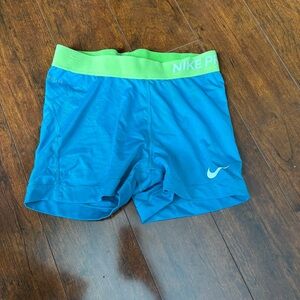 Nike Pro Turquoise Shorts